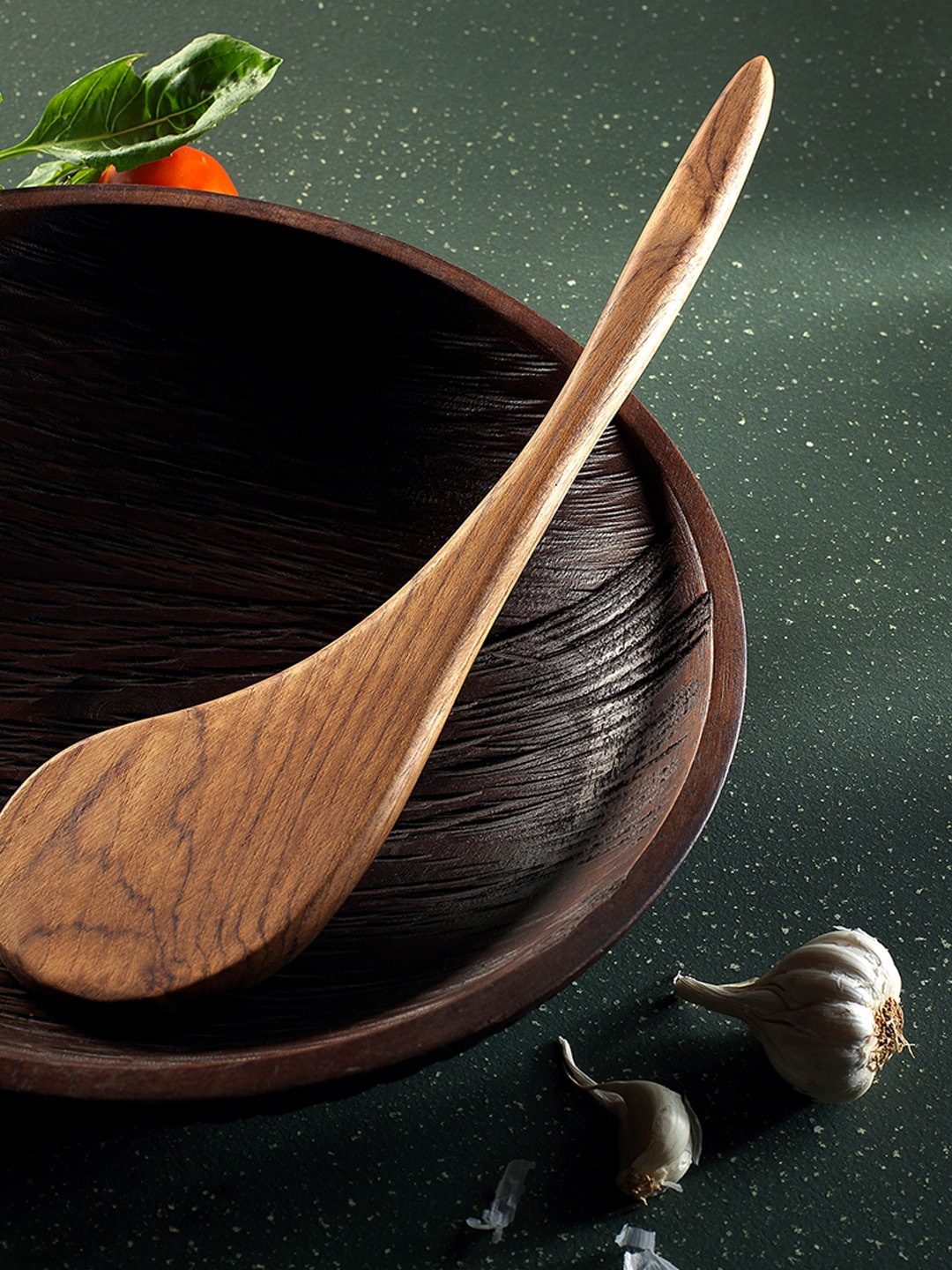 

ellementry Brown Teak Wood Spatula