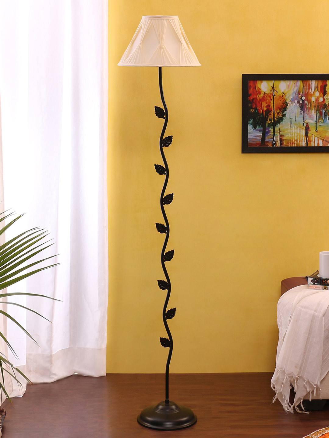 

Devansh Cream-Coloured Solid Pleated Novelty Lamp