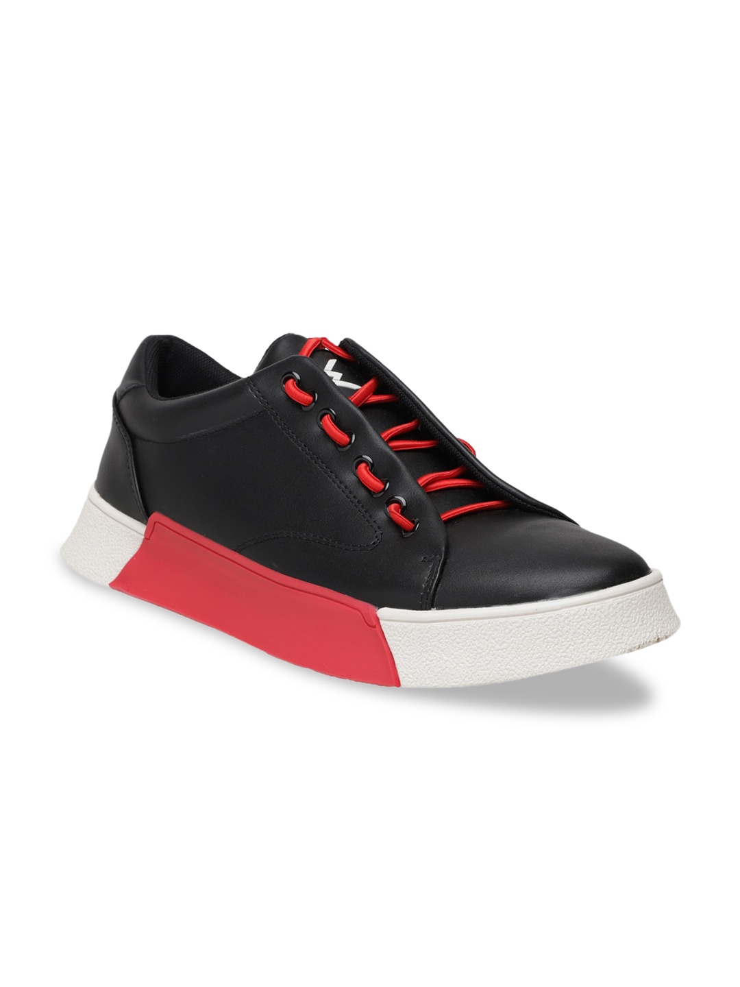 

Carlton London sports Men Black Memory Foam Sneakers