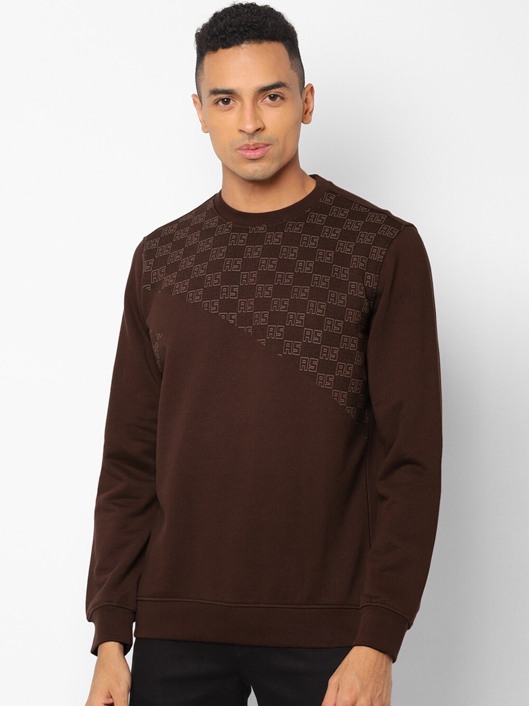 

Allen Solly Sport Men Brown Printed Sweatshirt