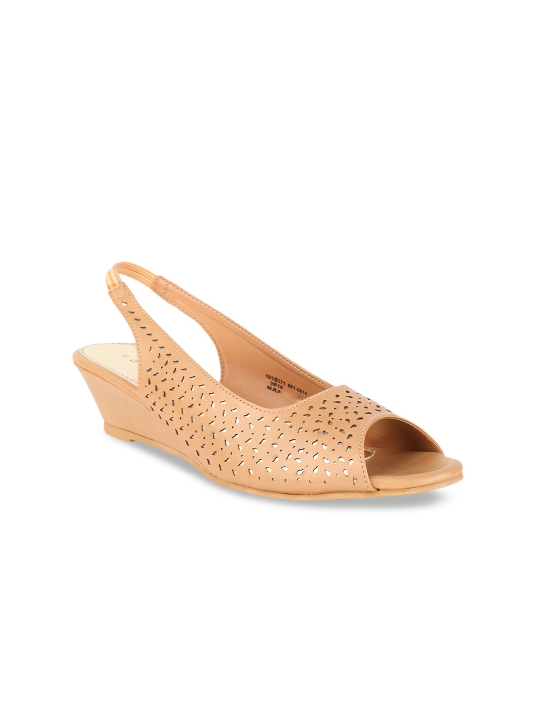 

Footin Women Beige Solid Peep Toes