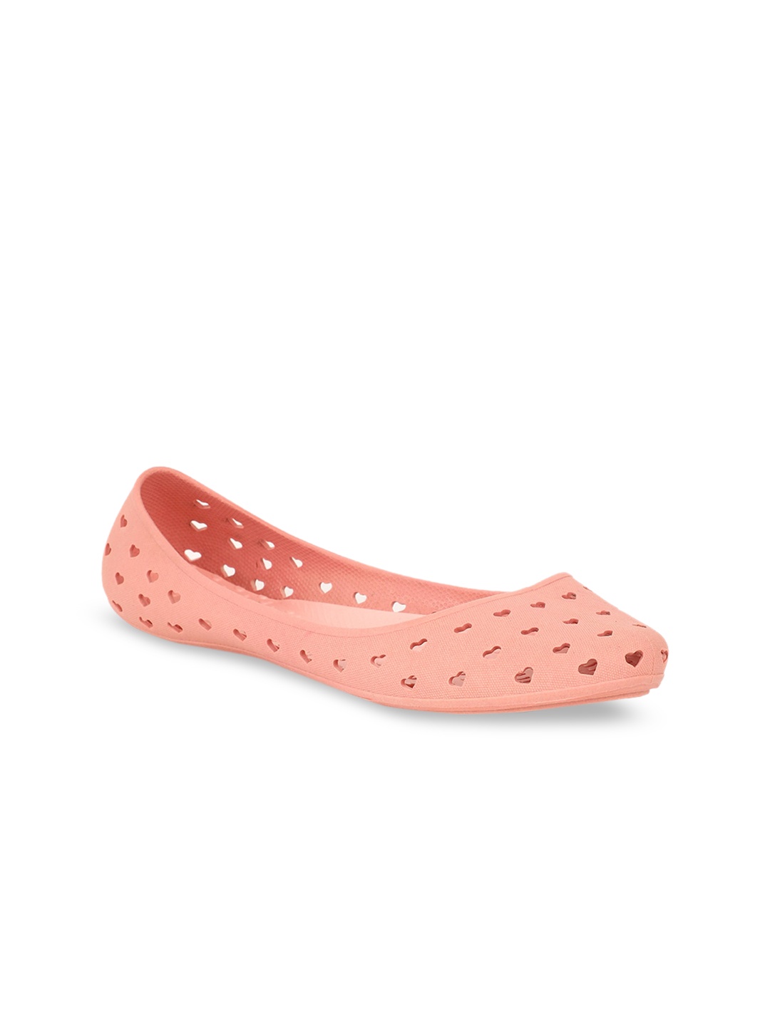 

Sandak by Bata Women Pink Woven Design PU Ballerinas