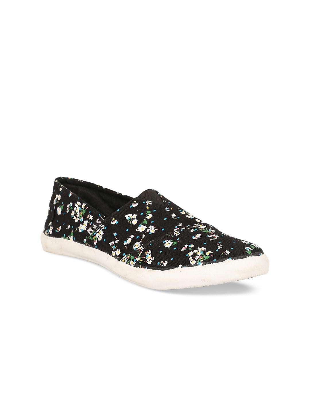 

North Star Women Black Printed Slip-On Sneakers