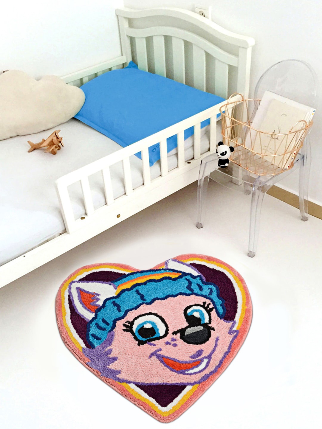 

Saral Home Pink & Blue Paw Patrol Marshall Mt. Everest Pup Print Anti-Skid Floor Mat