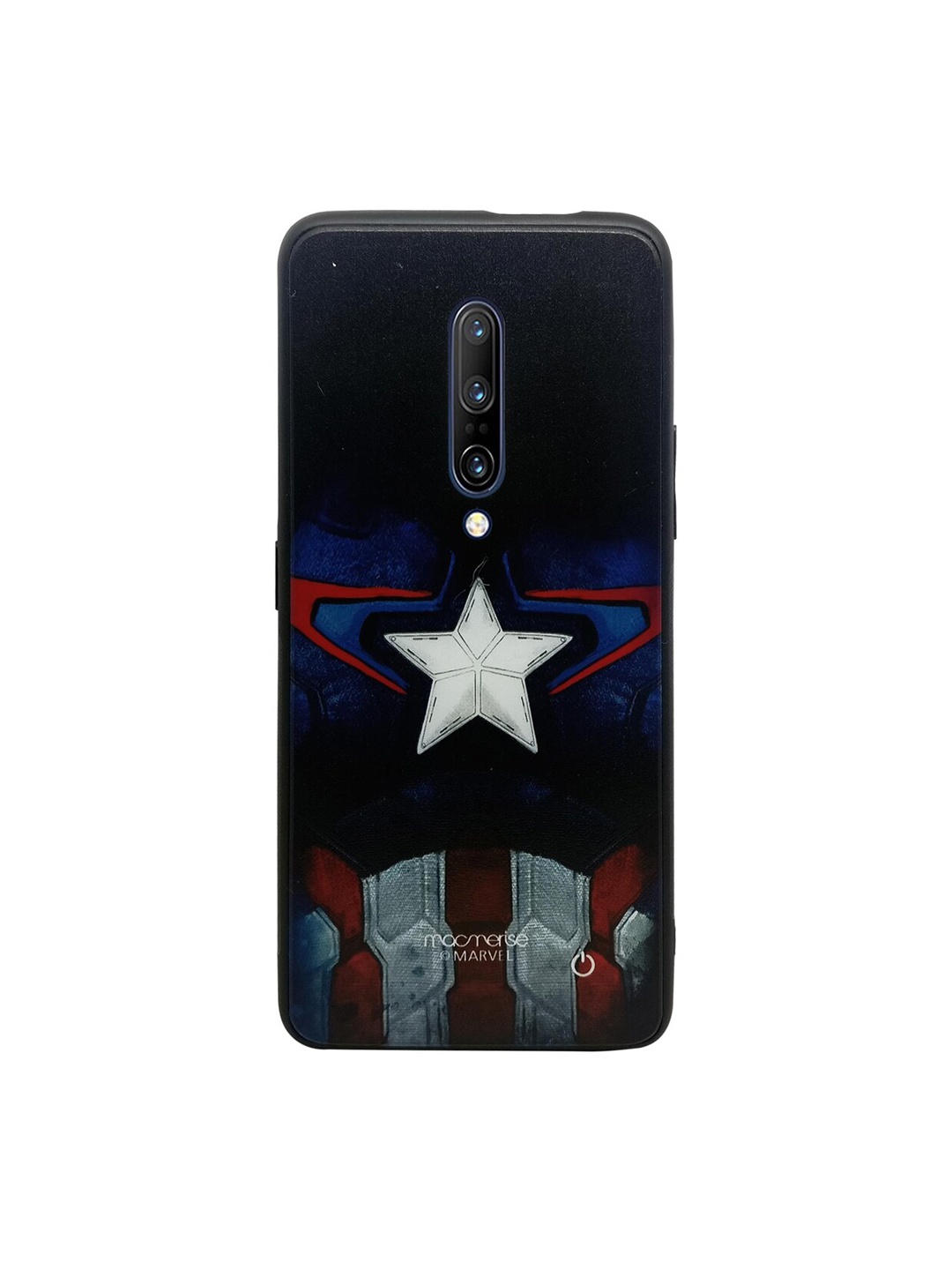 

macmerise Blue & Grey Marvel Comics Captain America Vintage Suit Lumous OnePlus 7 Pro Back Case