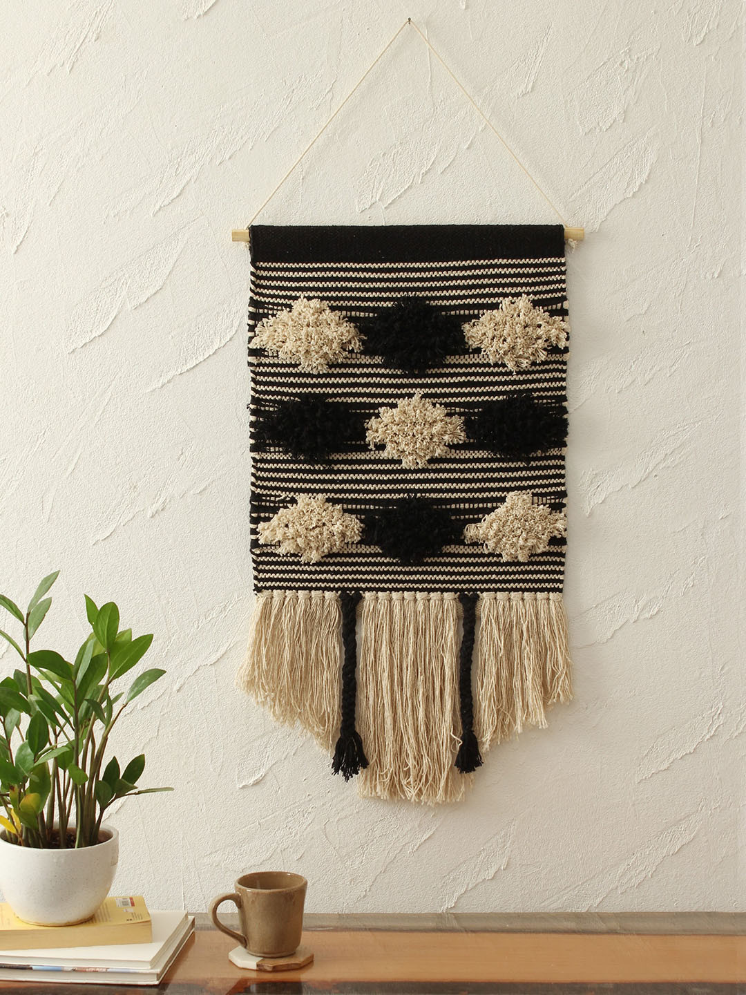 

House This Black & Off-White Chaukadi Wall Art
