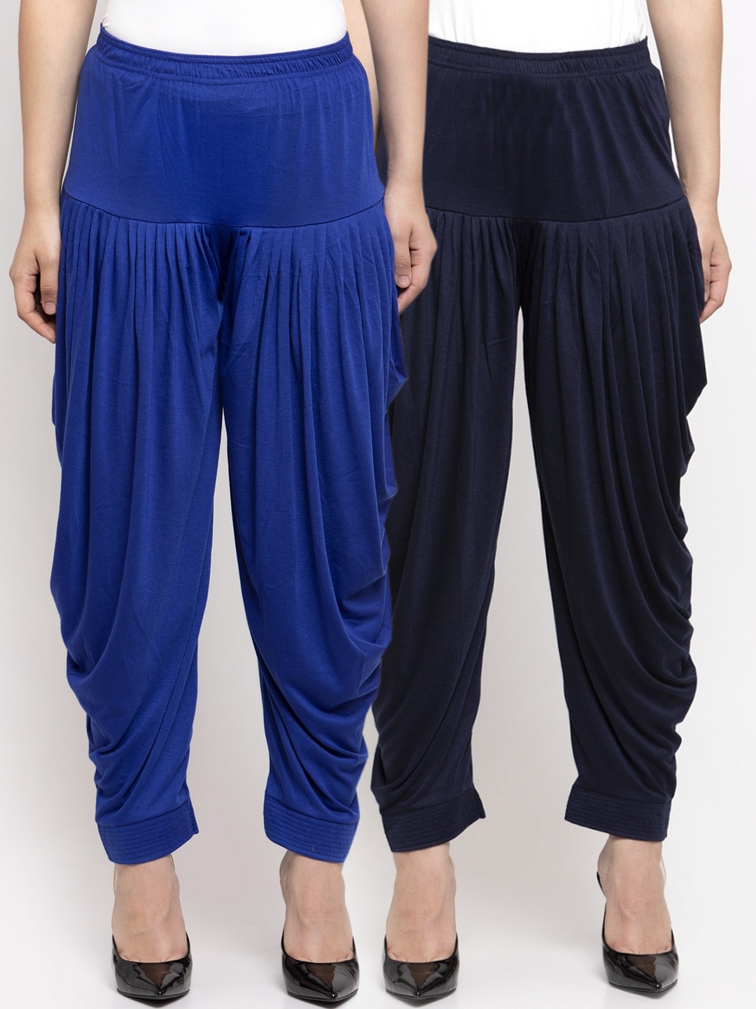 

GRACIT Women Pack Of 2 Solid Salwars, Blue