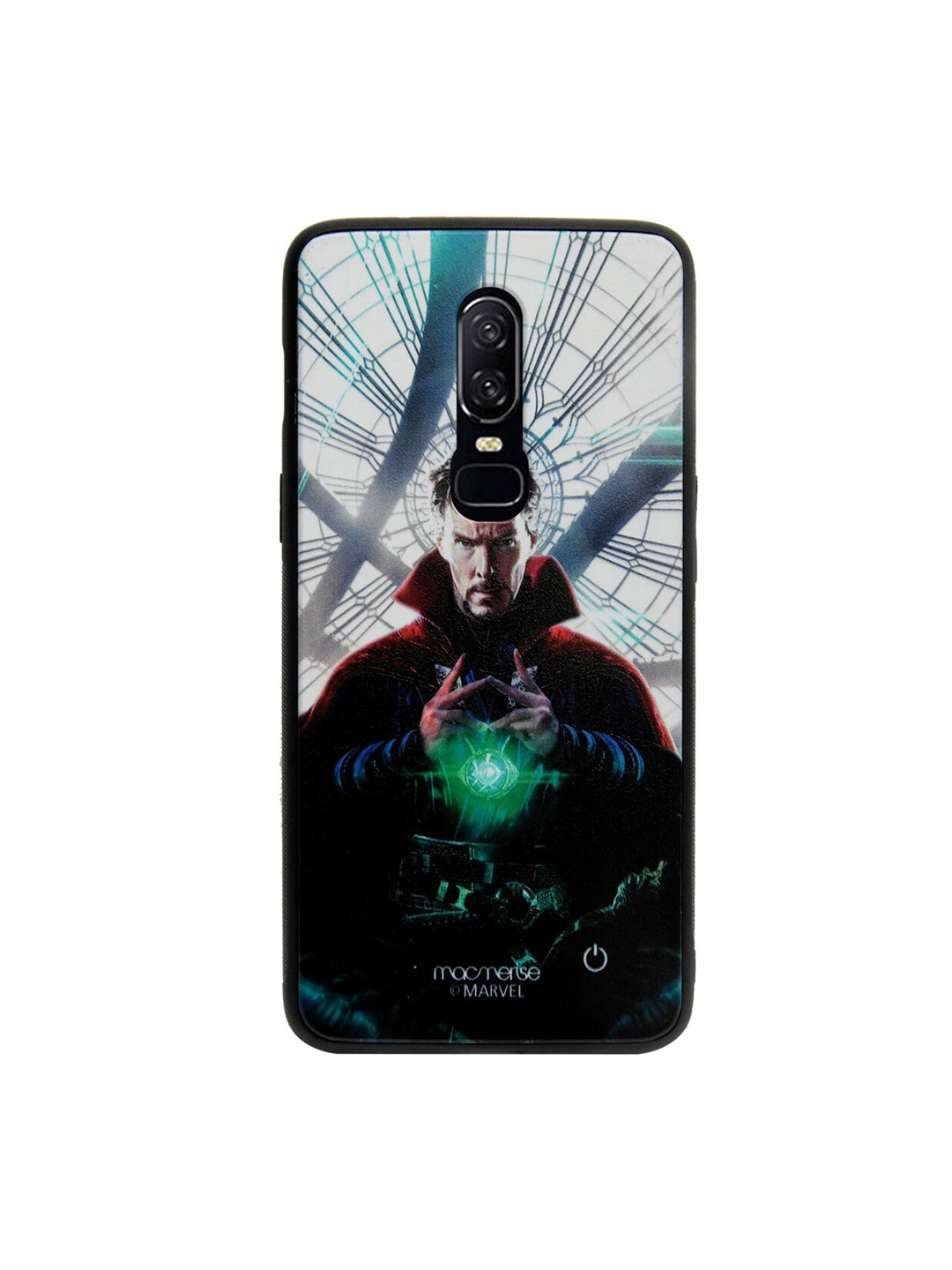

macmerise White & Black Marvel Comics Eye of Agamotto Lumous OnePlus 6 Back Case