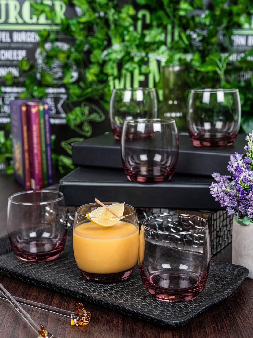 

GOODHOMES Set of 6 Transparent Drinking Glass