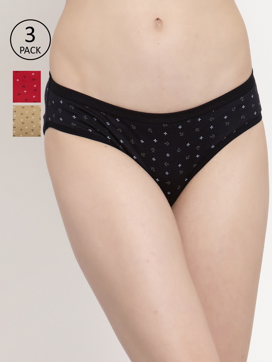 

PrettyCat Pack of 3 Printed Assorted Briefs PC-PA
