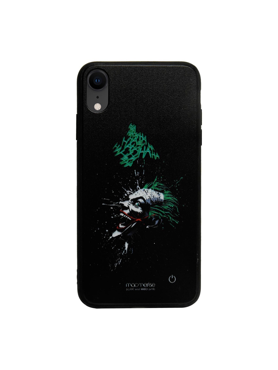 

macmerise Black & Green Sinister Joker Laugh Lumous iPhone XR Case