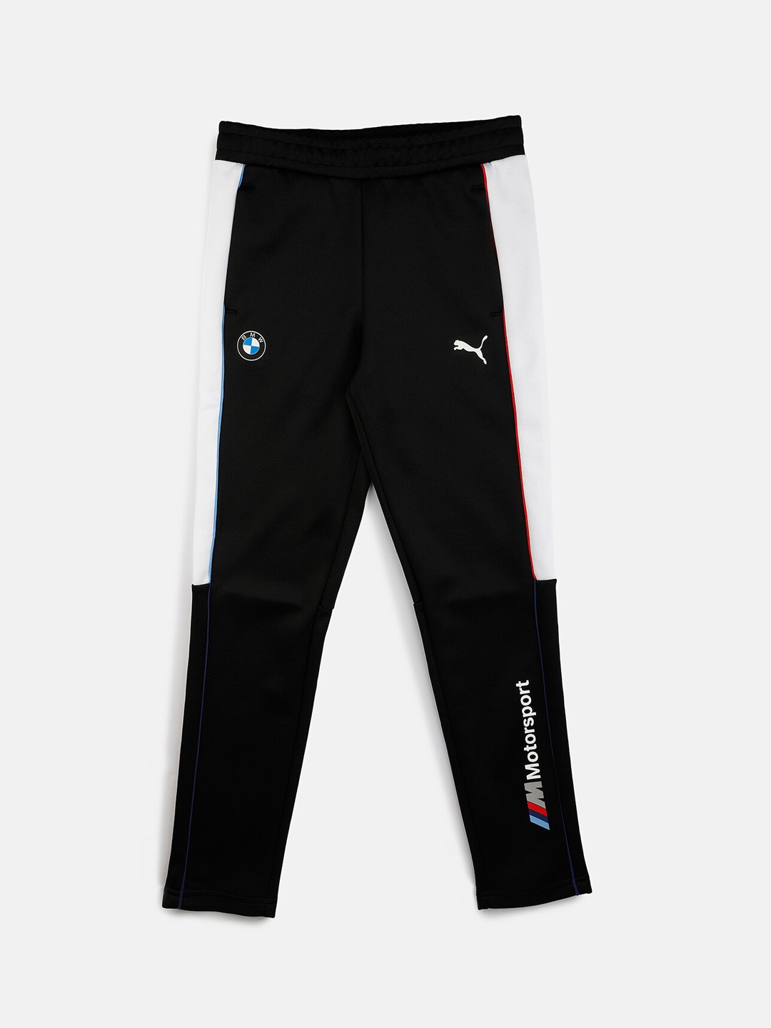 

PUMA Motorsport Boys Black Solid BMW Motorsport T7 Slim Fit Track Pants