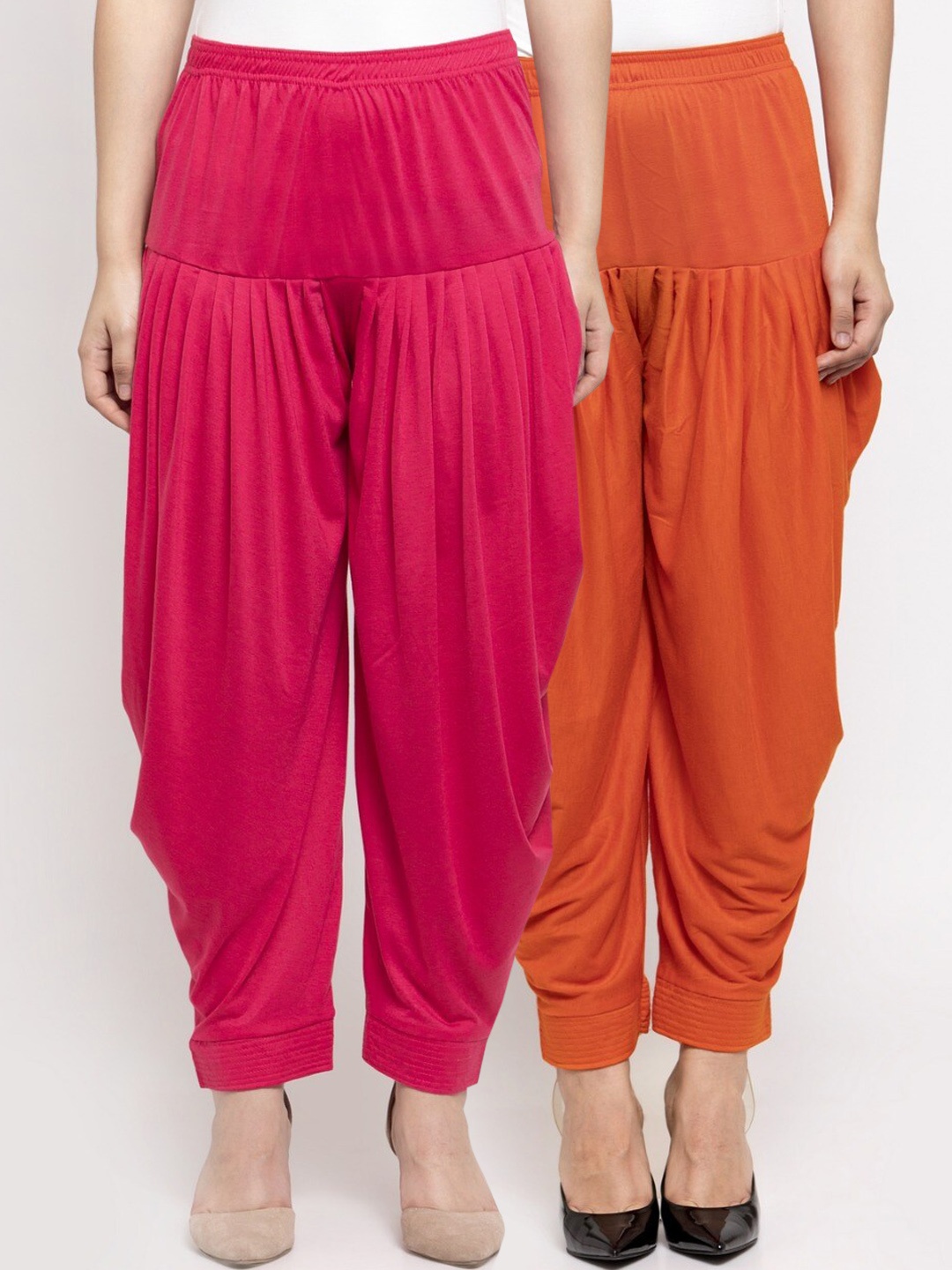 

GRACIT Women Pack Of 2 Solid Salwars, Pink