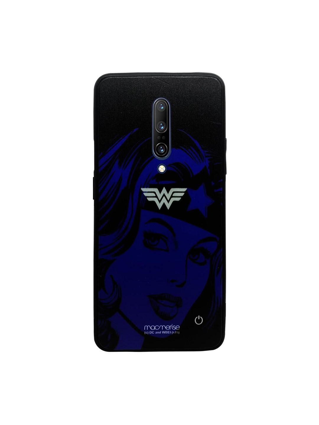 

macmerise Black & Blue DC Comics Silhouette Wonder Woman Lumous OnePlus 7 Pro Back Case