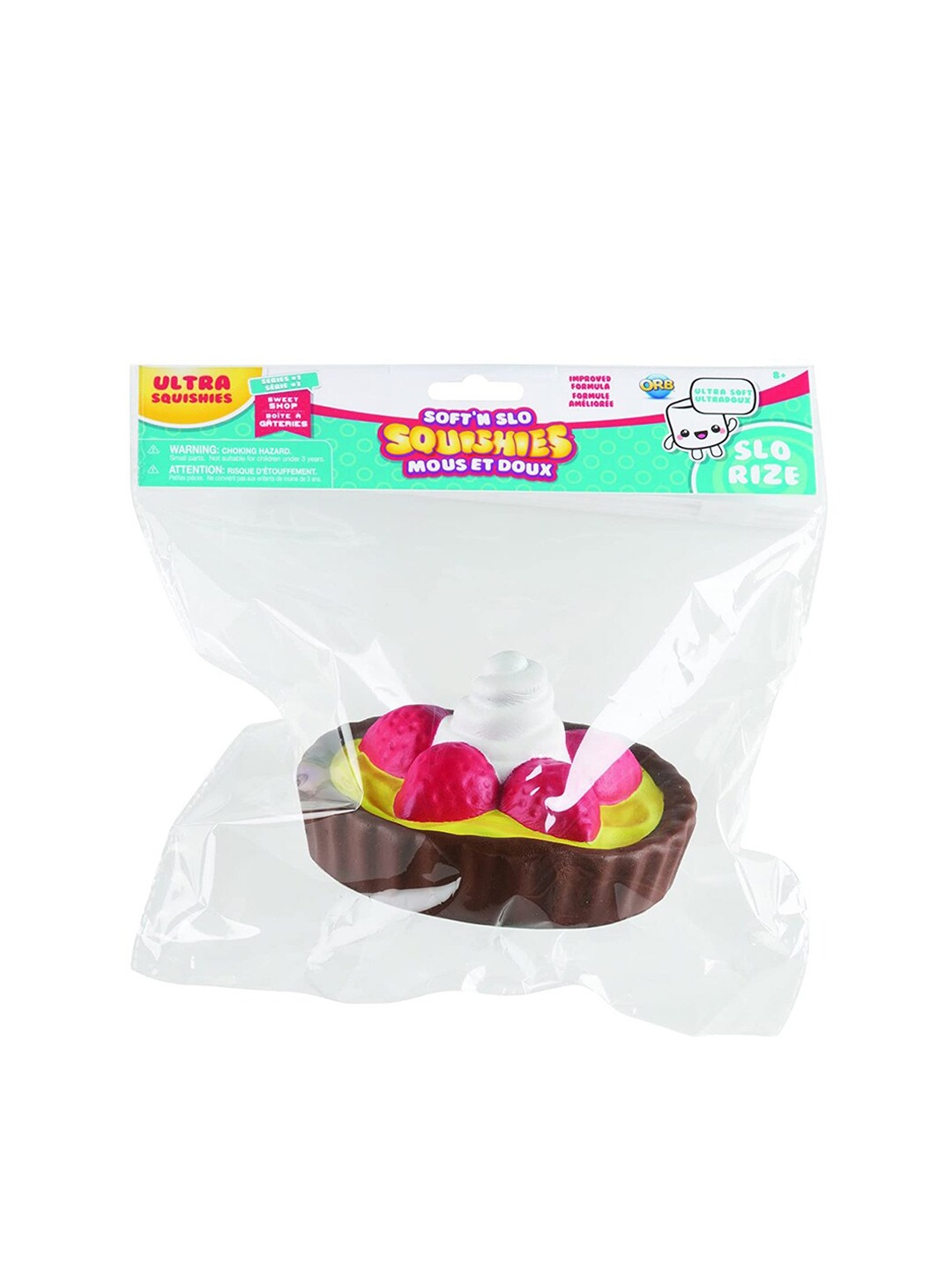 

ORB Girls Brown & Red Soft N Slo Squishies Sweet Shop Ultra Chocolate Lemon Tart Soft Toy