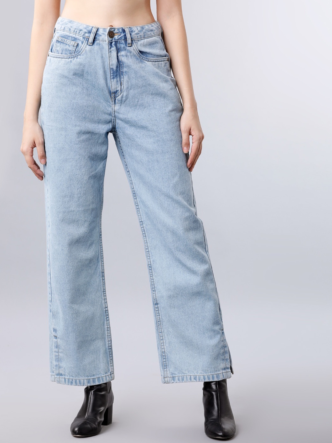 

Tokyo Talkies Women Blue Flared Mid-Rise Clean Look Jeans
