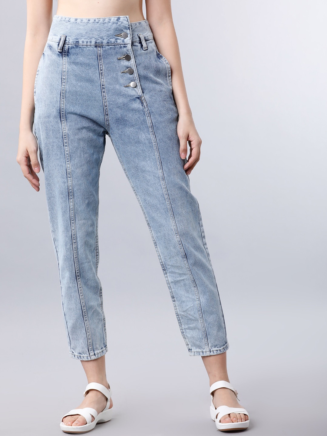 Tokyo Talkies Women Blue Slim Fit High-Rise Clean Look Jeans