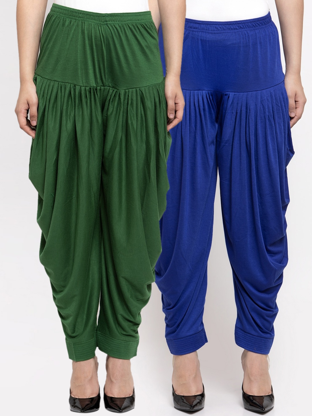 

GRACIT Women Pack Of 2 Solid Salwars, Blue