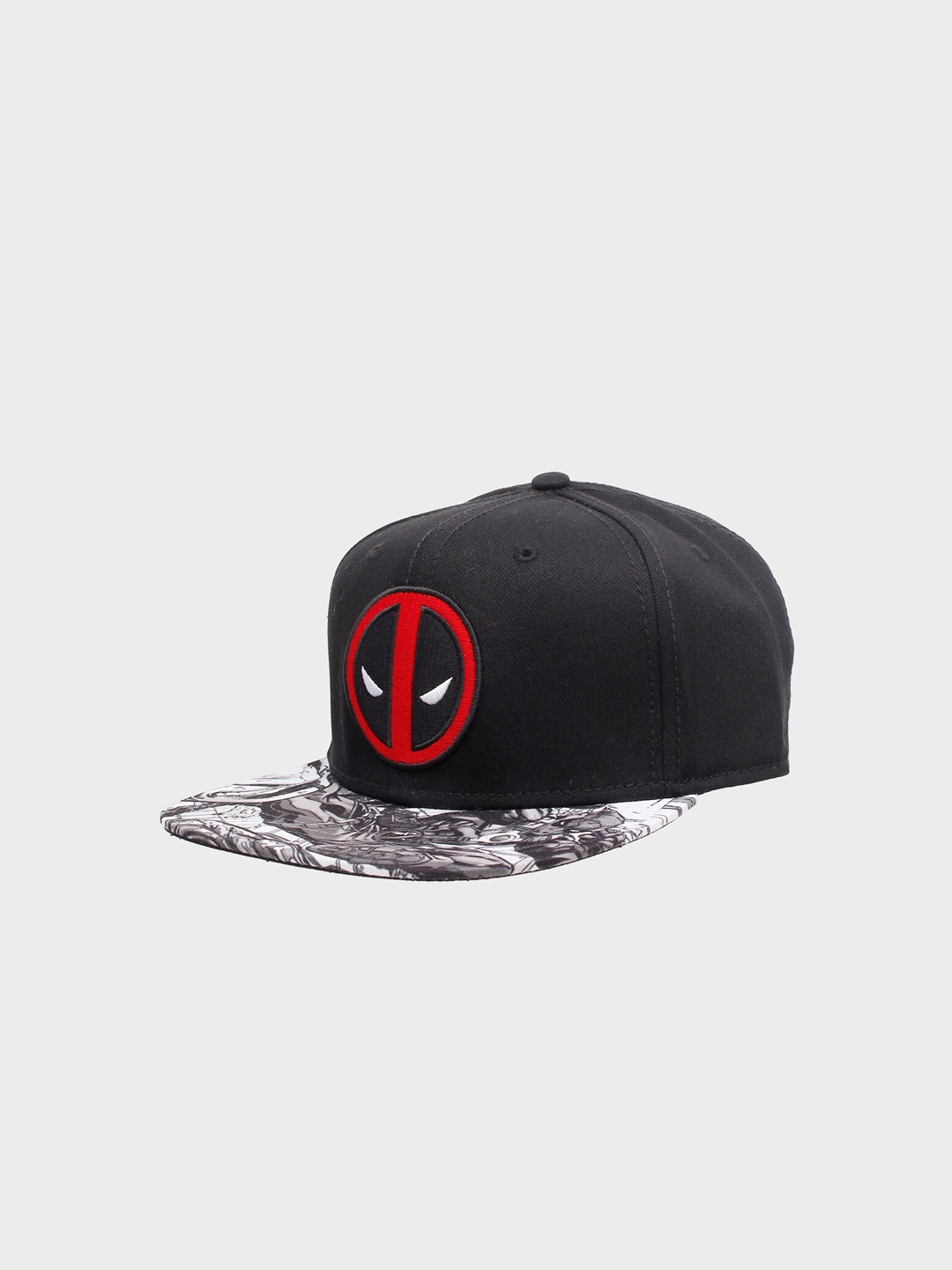 

Free Authority Men Black & Red Deadpool Motif Snapback Cap