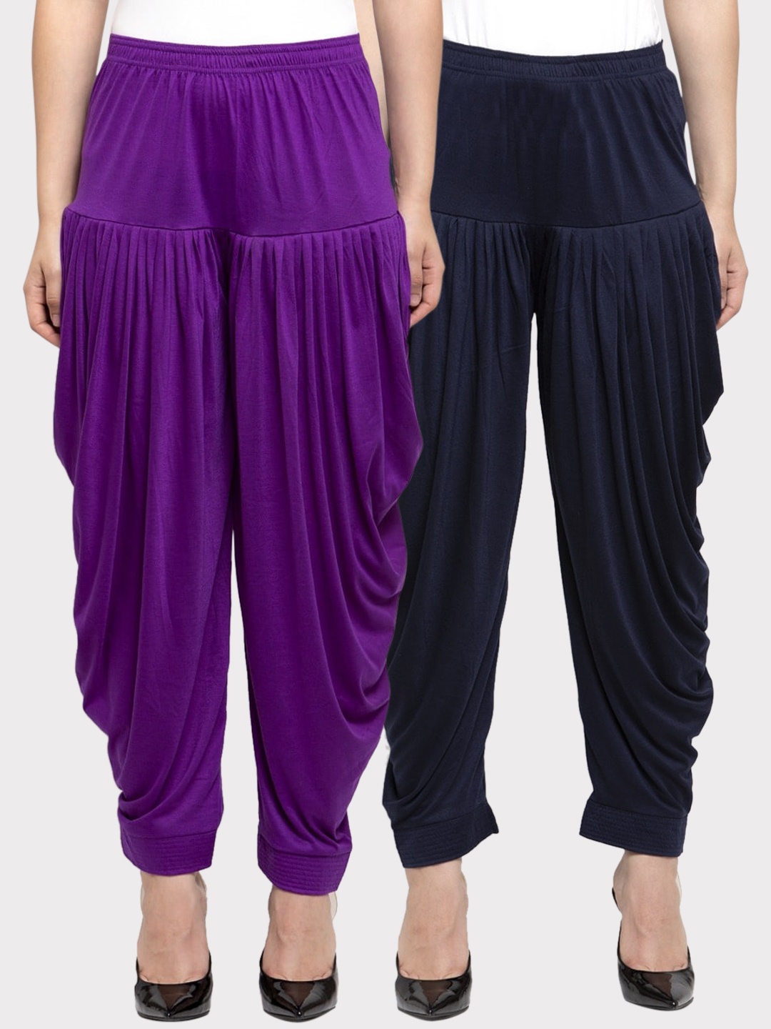

GRACIT Women Pack Of 2 Solid Salwars, Purple