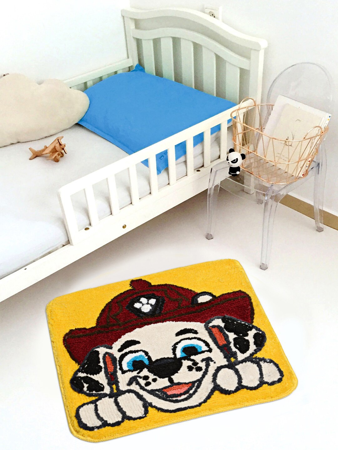 

Saral Home Yellow & White Paw Patrol Marshall Pup Printed Anti-Skid Floor Mat