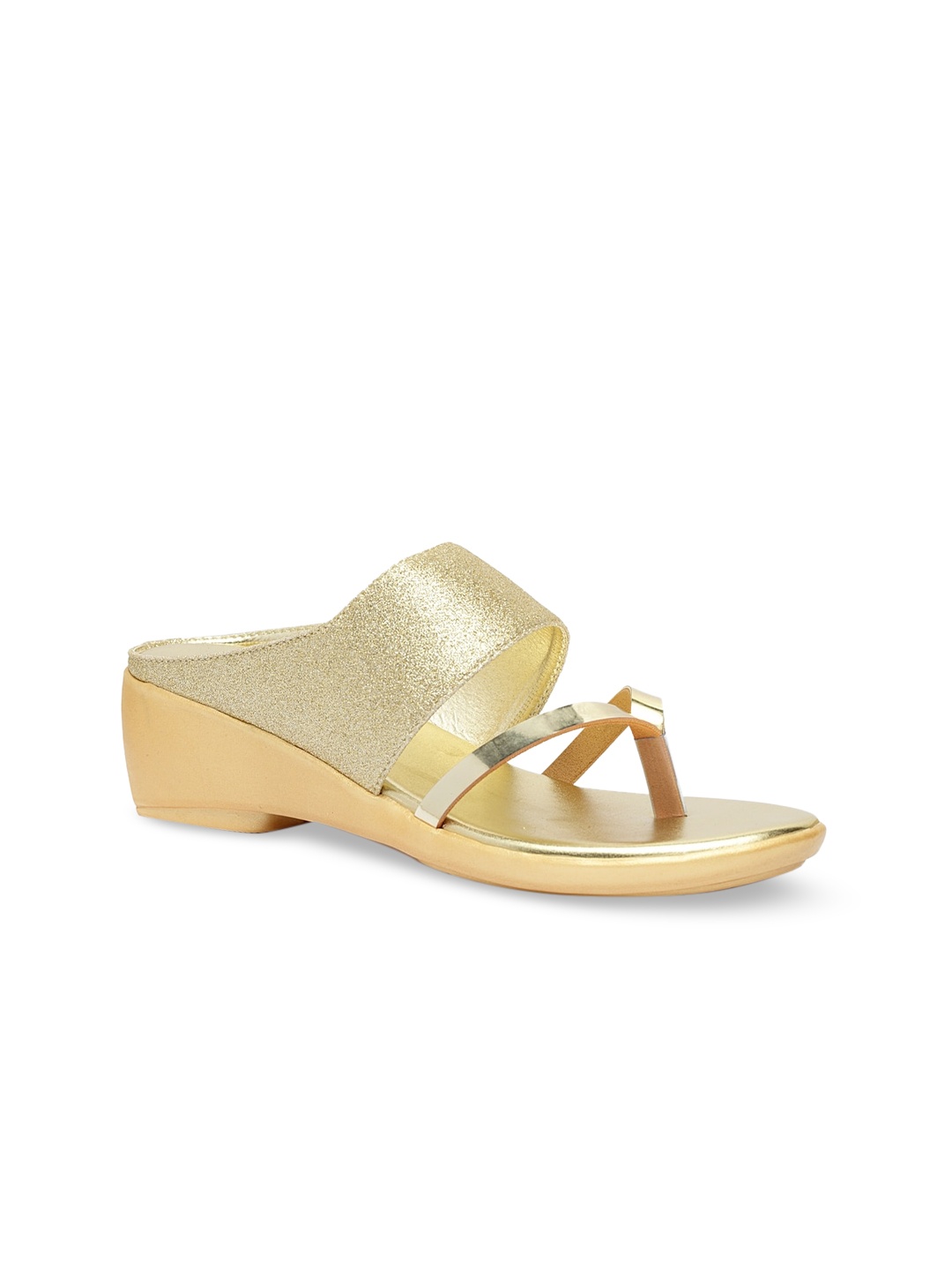

Butterflies Women Gold-Toned Solid Wedges