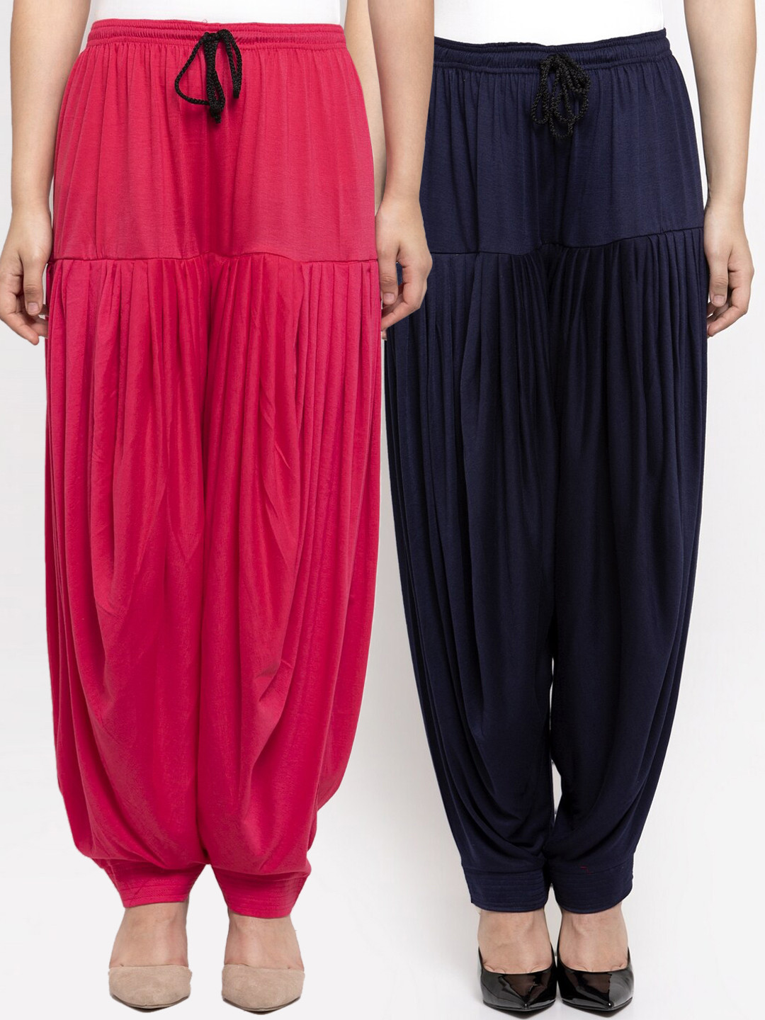 

GRACIT Women Pack Of 2 Solid Patiala, Pink