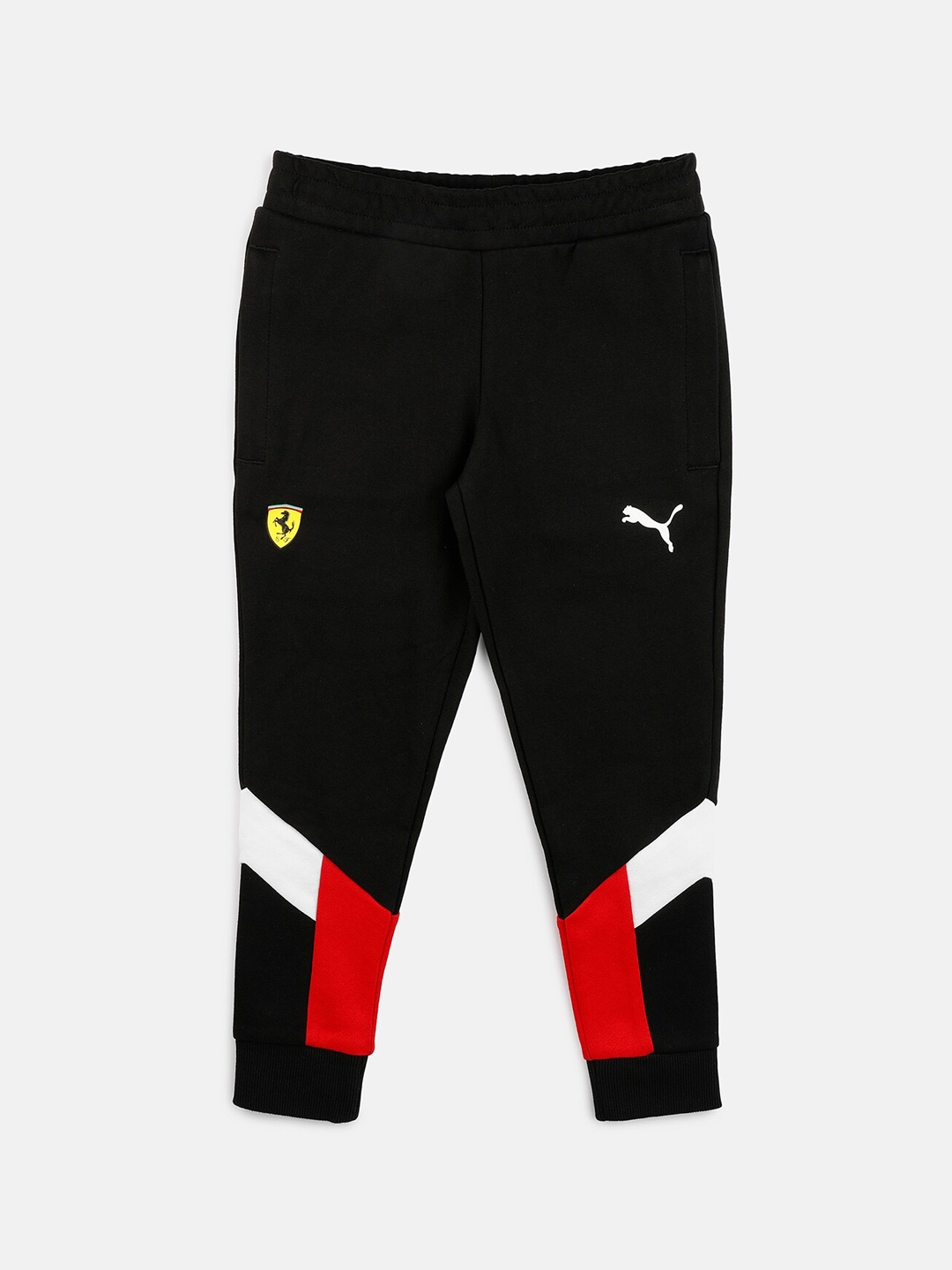 

PUMA Motorsport Boys Black Solid Scuderia Ferrari Race MCS Joggers