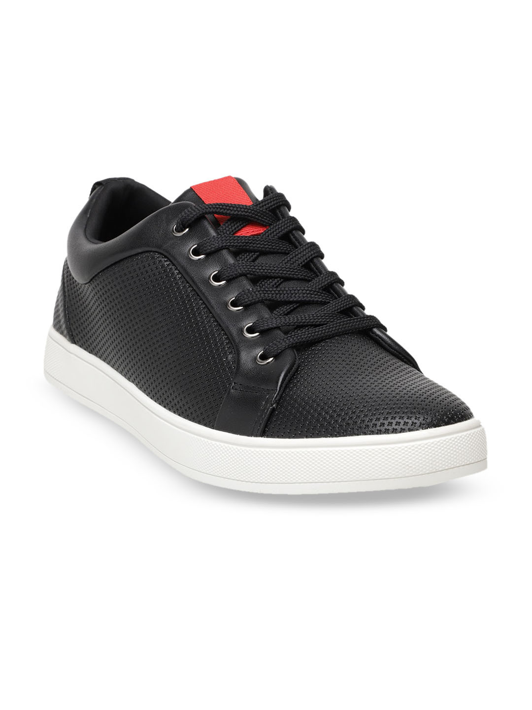

Carlton London sports Men Black Memory Foam Sneakers