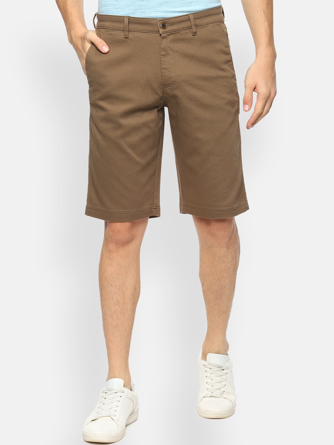 

Van Heusen Sport Men Brown Solid Regular Fit Regular Shorts