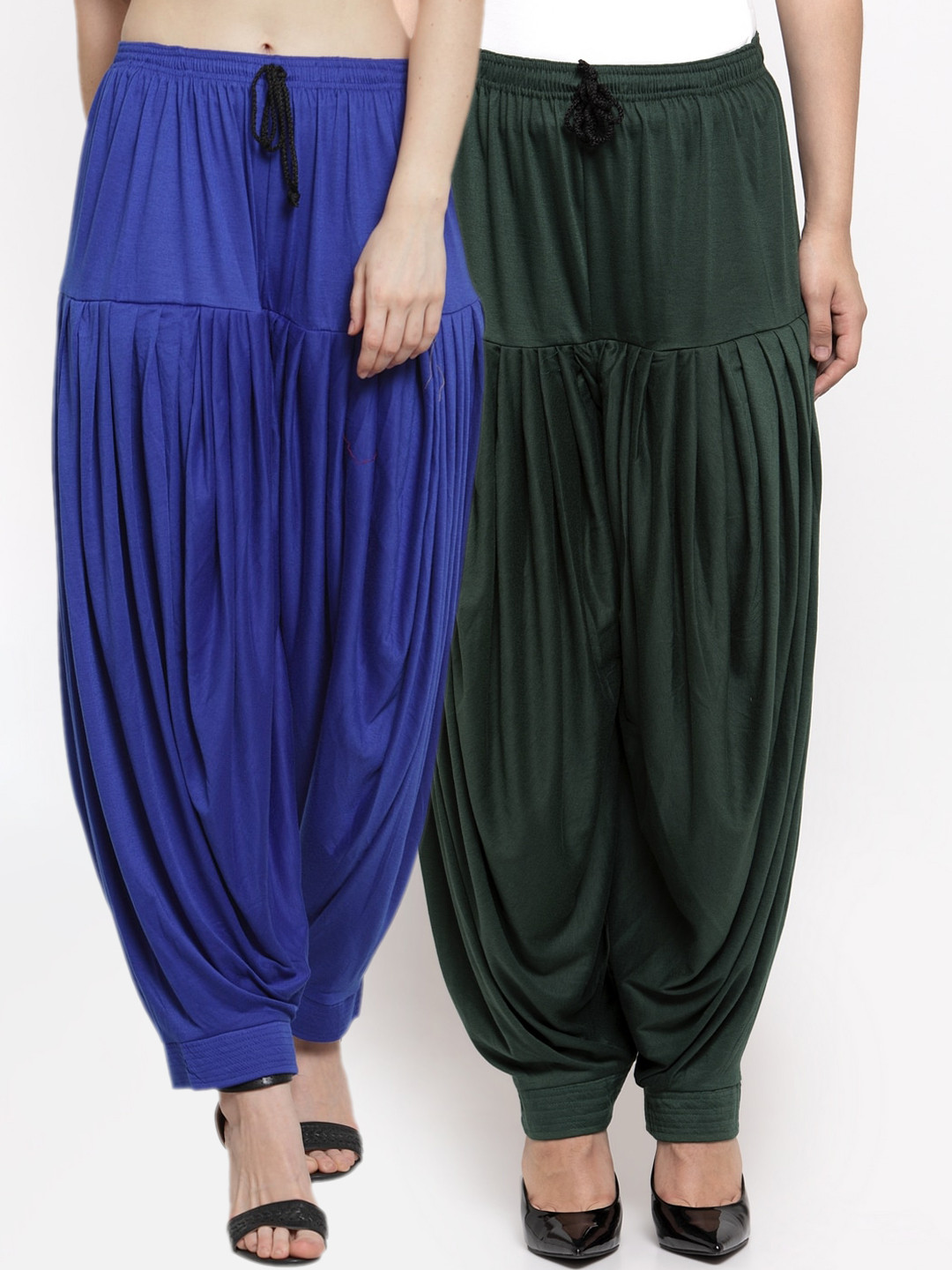

GRACIT Women Pack Of 2 Solid Patialas, Blue