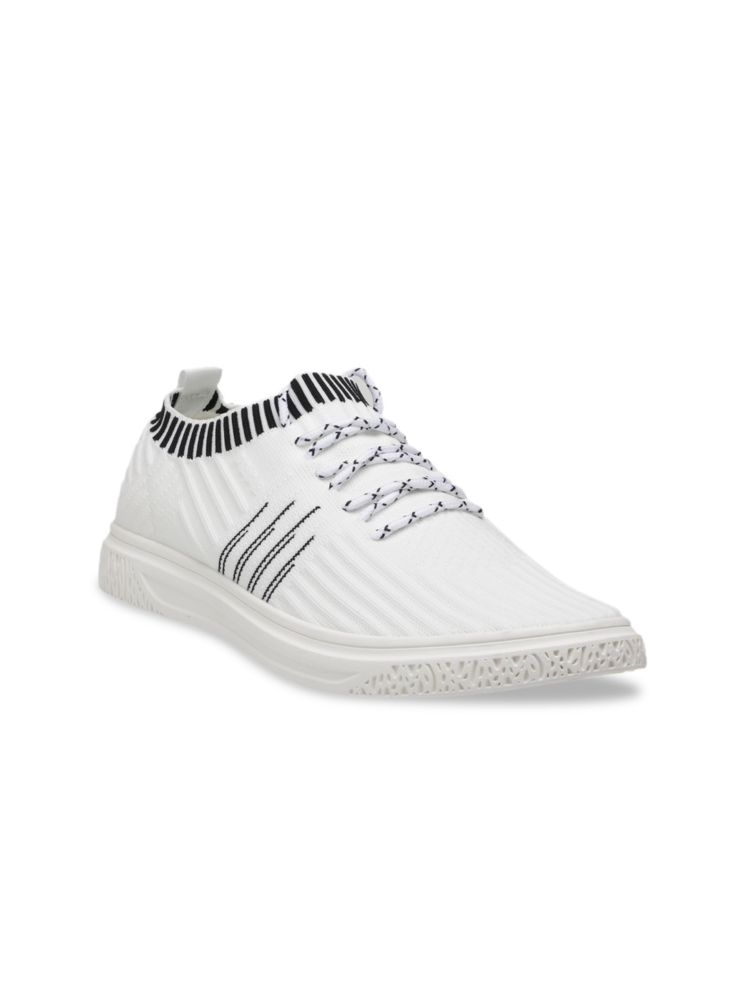 

Carlton London sports Men White Memory Foam Sneakers