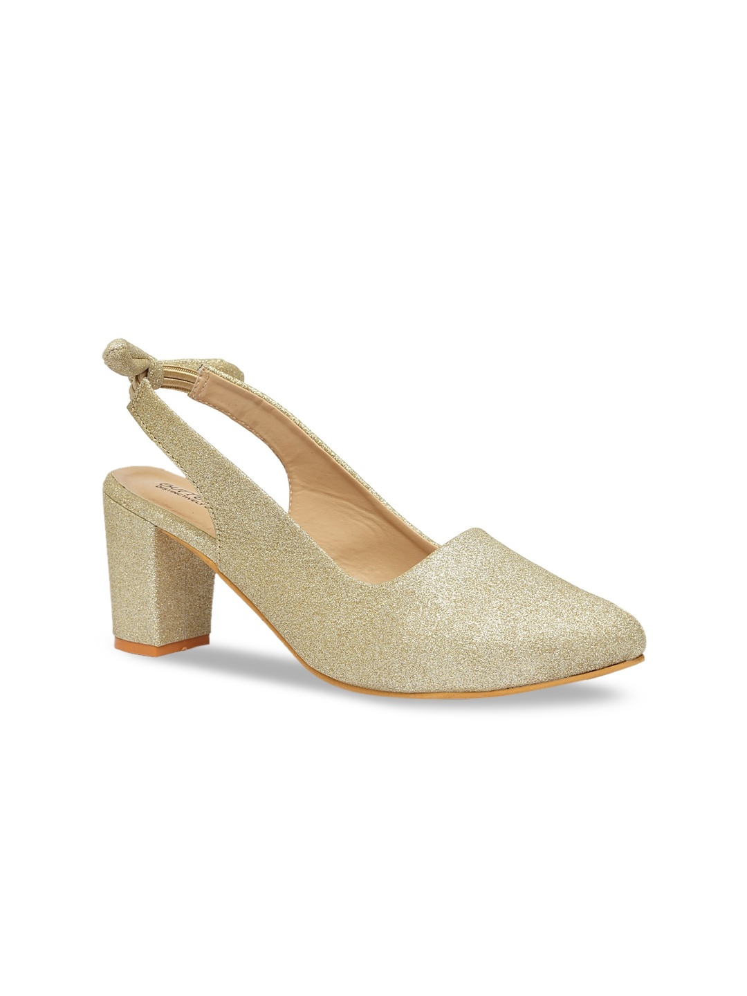 

Butterflies Women Gold-Toned Solid Pumps