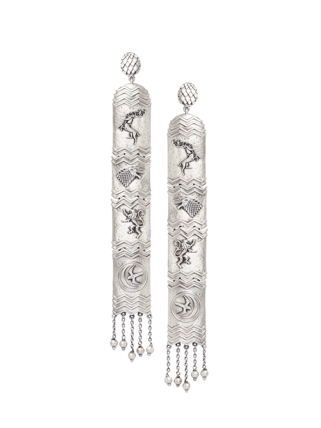 

Masaba Silver-Plated Quirky Hoop Earrings