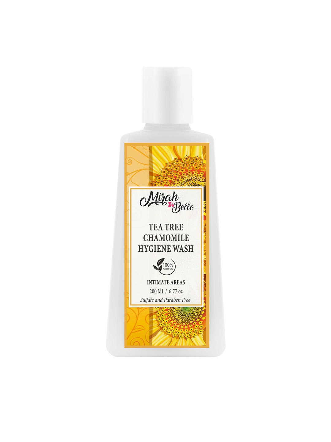 

Mirah Belle Tea Tree Chamomile & Aloe Vera Intimate Hygiene Wash 200 ml, Off white