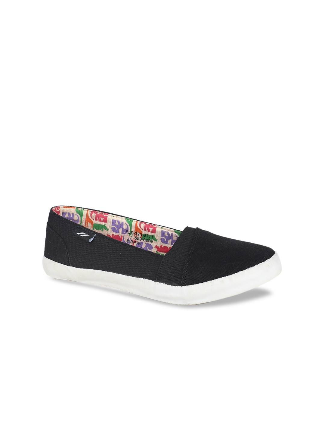 

North Star Women Black Solid Fabric Ballerinas