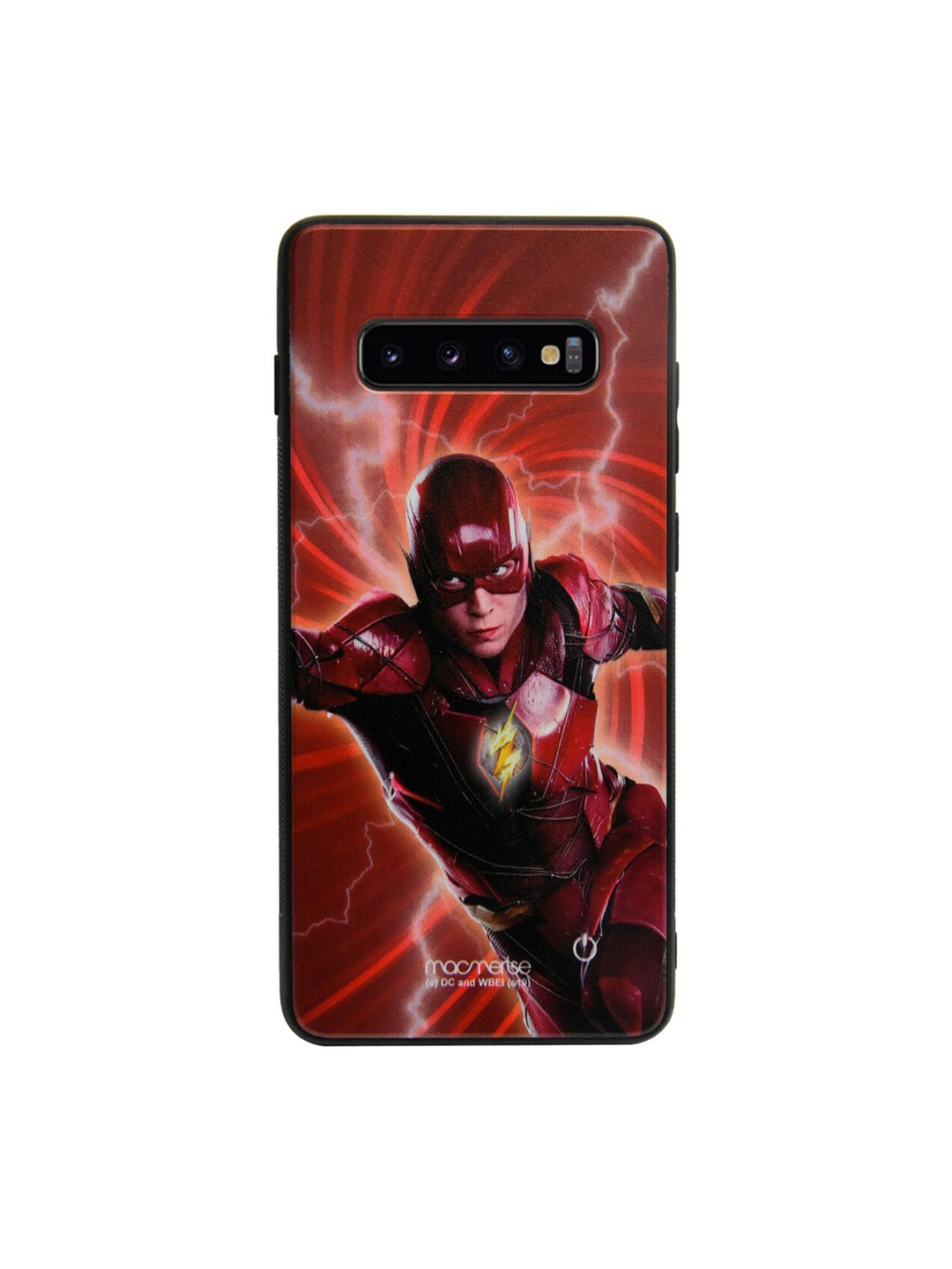 

macmerise Black & Red Lightspeed Flash Lumous Samsung Galaxy S10 Plus Case