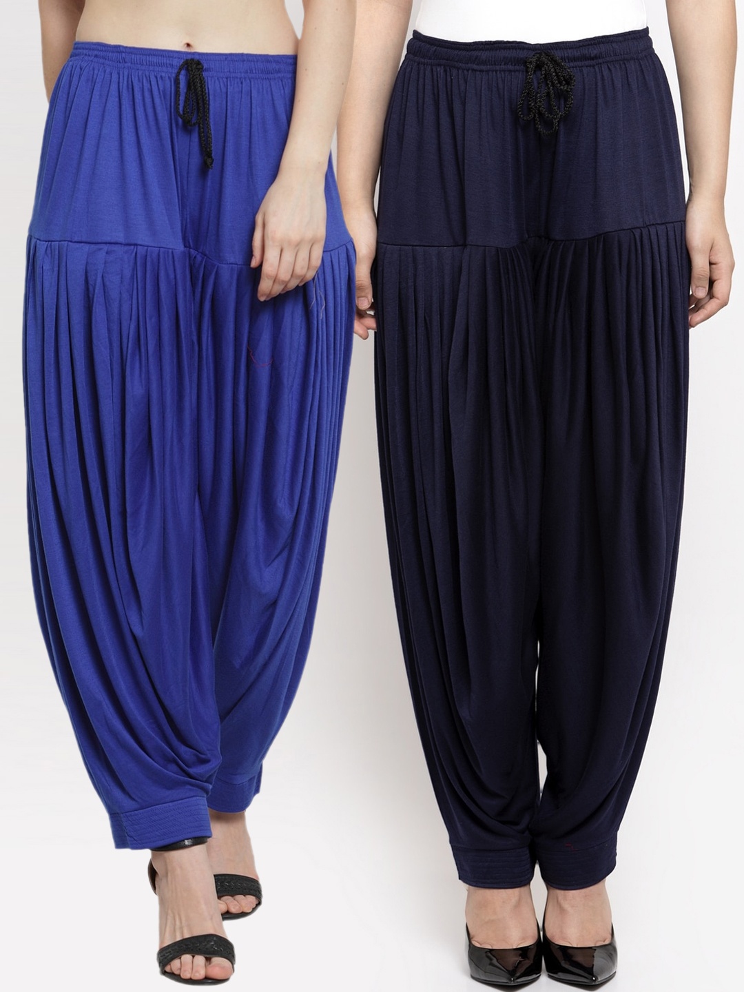 

GRACIT Women Pack Of 2 Solid Patiala, Blue