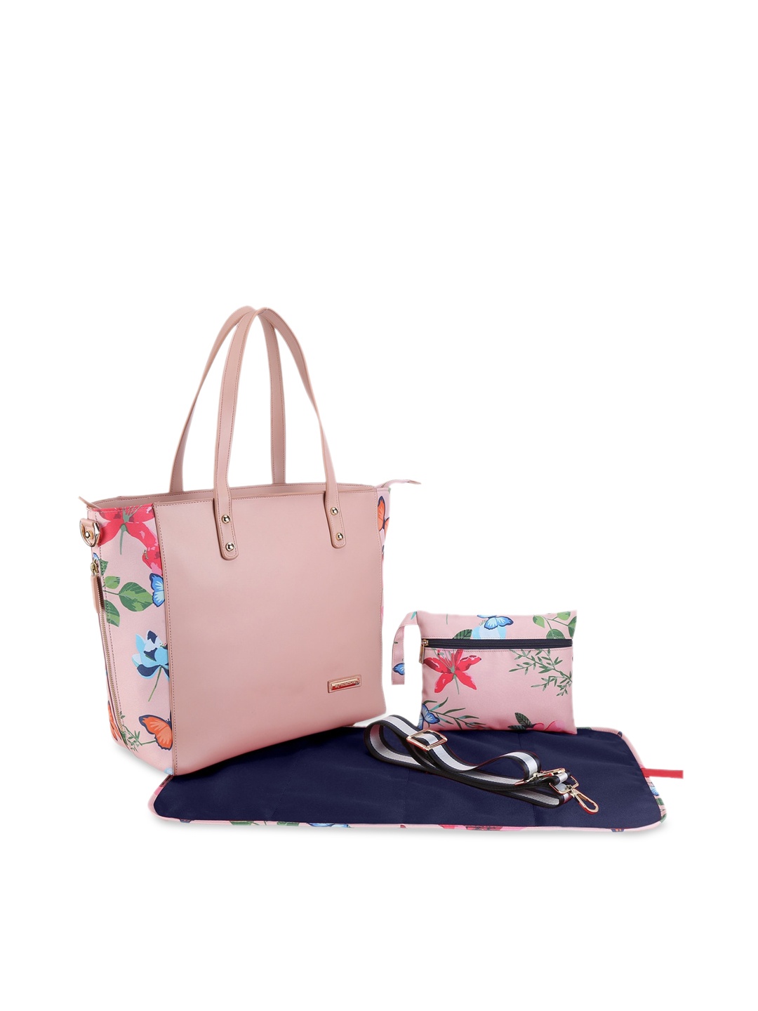 

My Milestones Pink Diaper Tote Bag
