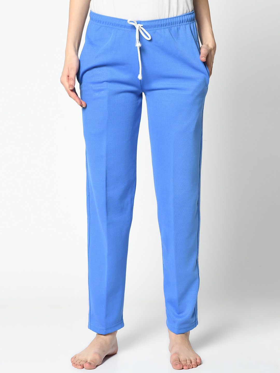 

VIMAL JONNEY Women Blue Solid Lounge Pants