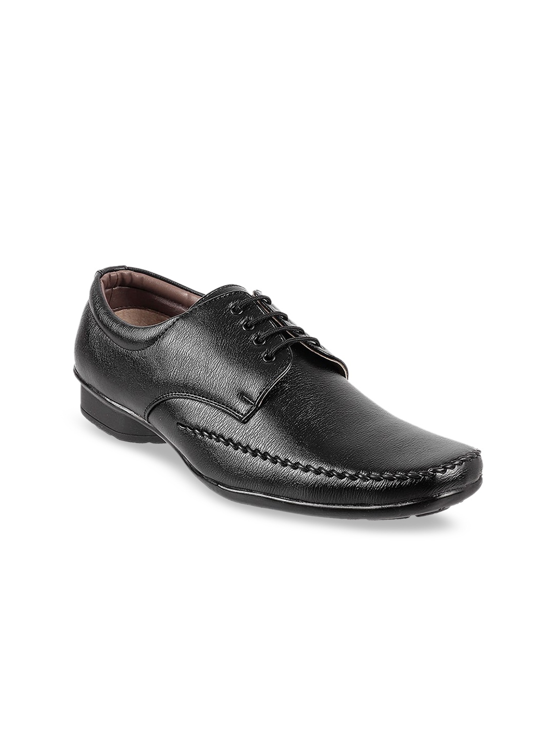 

WALKWAY by Metro Men Black Solid Formal Derbys