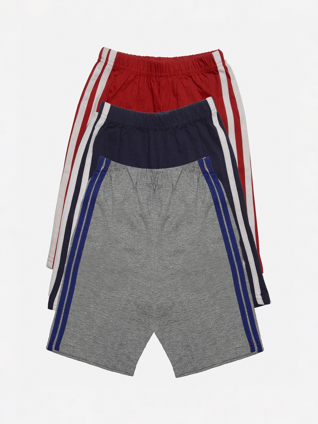 

TINY HUG Boys Assorted Pack Of 3 Solid Regular Fit Regular Shorts