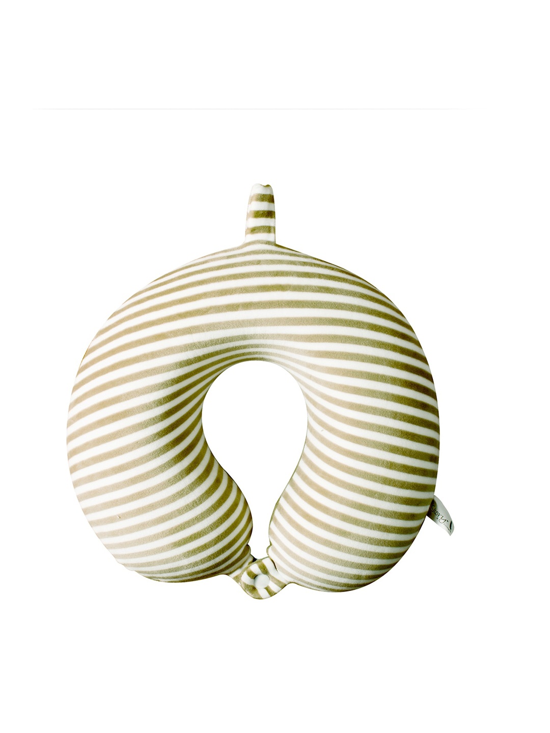 

Story@home Unisex Green & White Striped U-Shaped Memory Foam Travel Neck Pillow