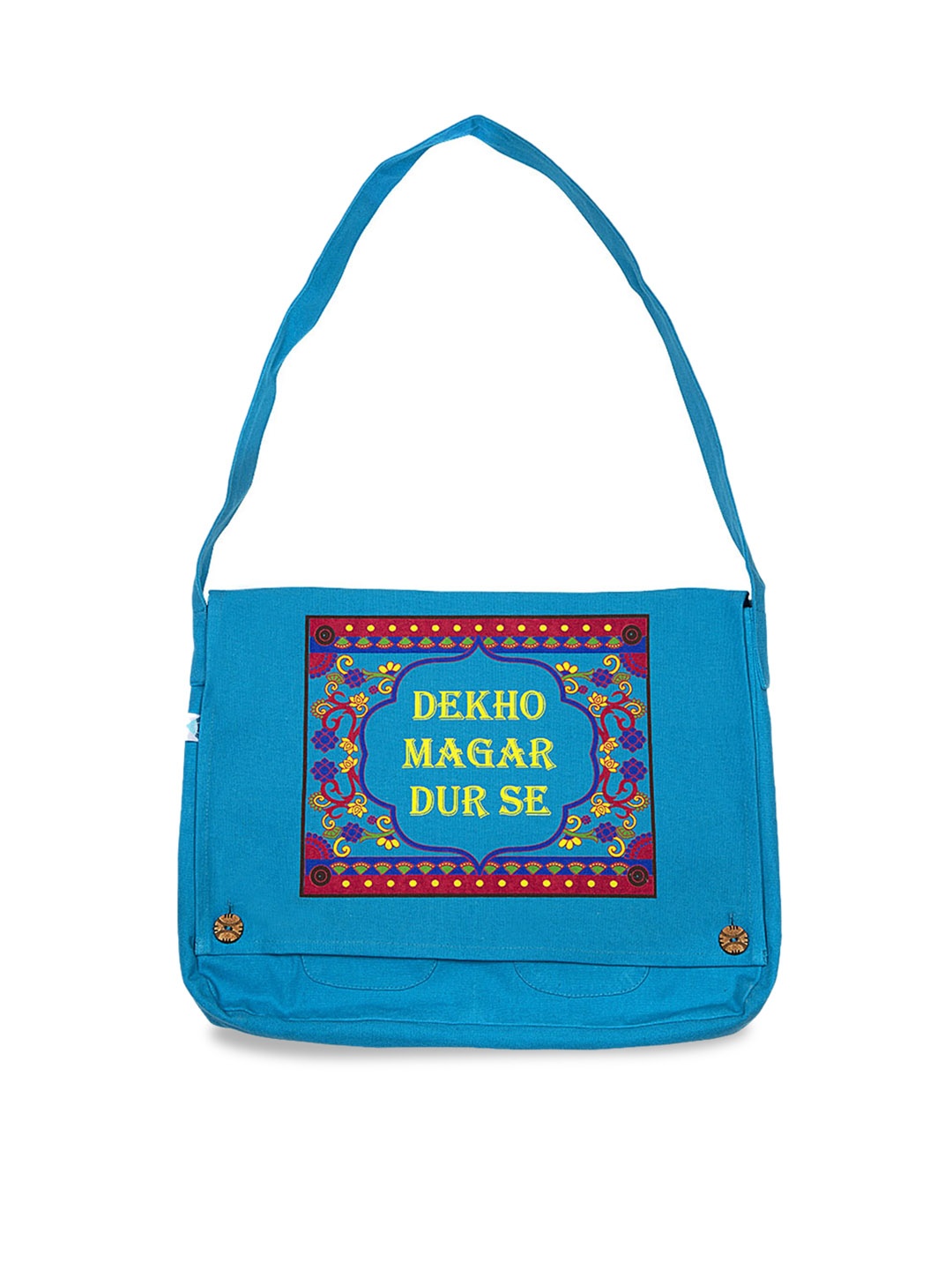 

Voylla Blue Printed Hobo Bag