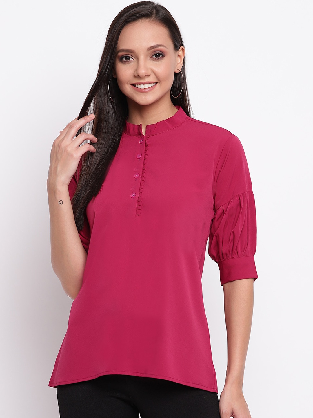 

Mayra Women Fuchsia Solid Top