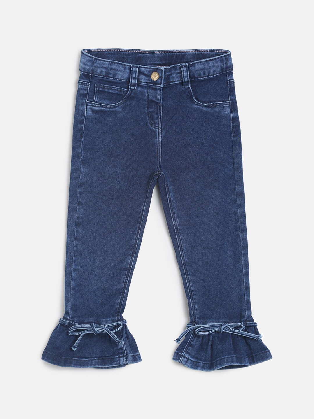 

TALES & STORIES Girls Blue Slim Fit Mid-Rise Clean Look Jeans