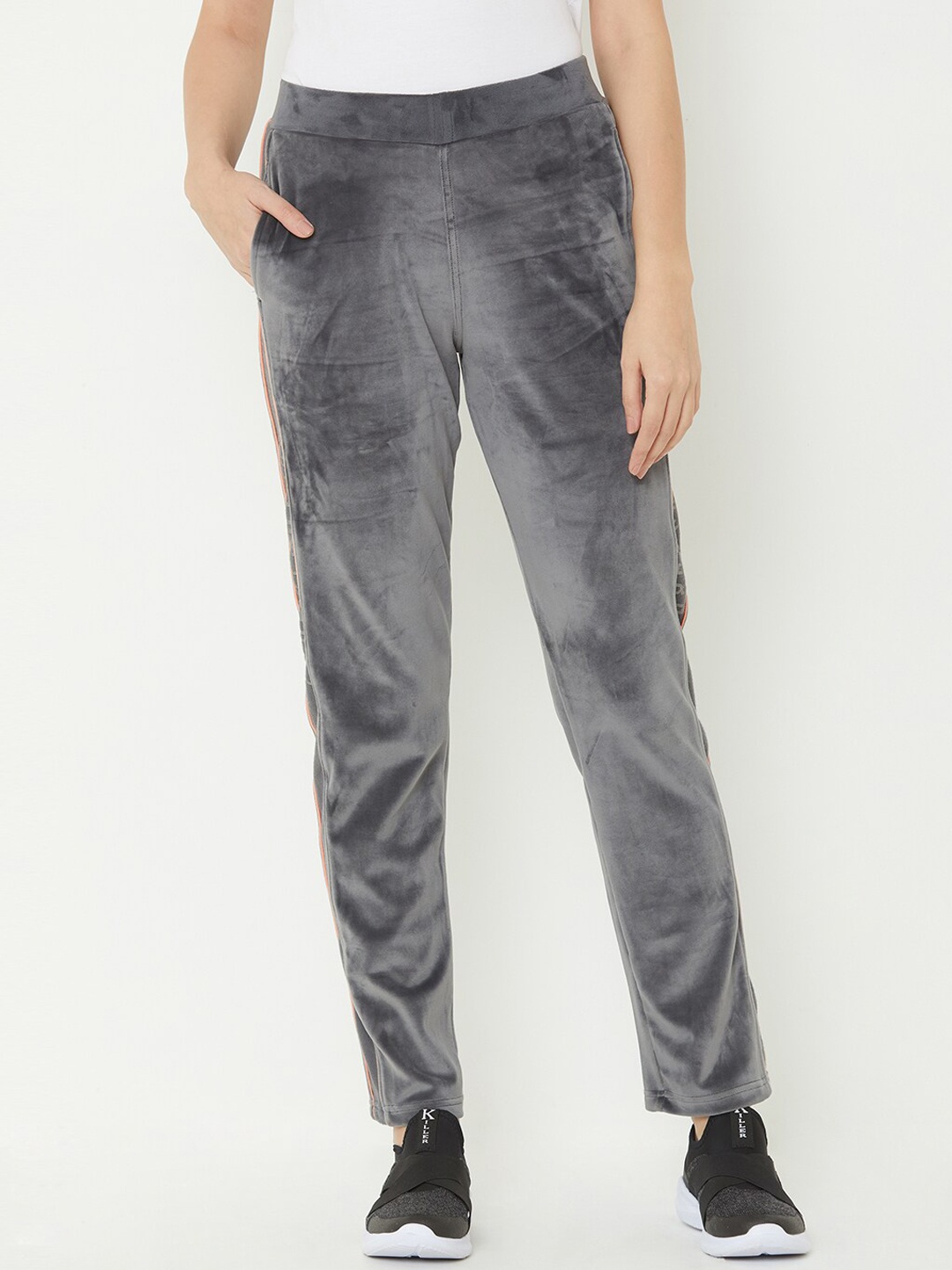 

Sweet Dreams Women Grey Solid Track Pants