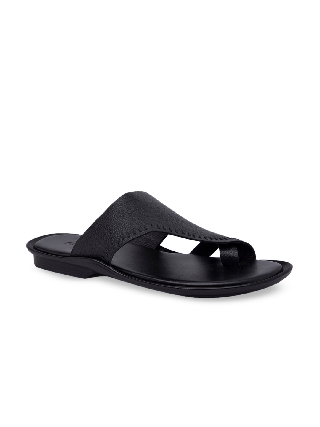 

Regal Men Black Leather Comfort Sandals