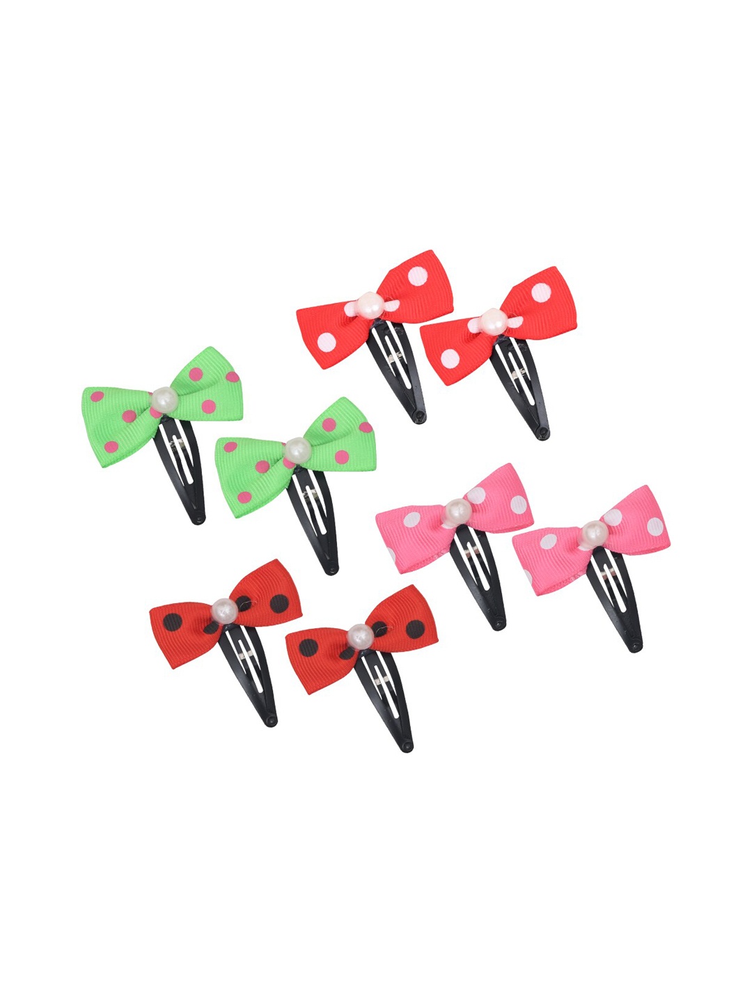

FUNKRAFTS Girls Multicoloured Set of 8 Embellished Tic Tac Hair Clip, Multi