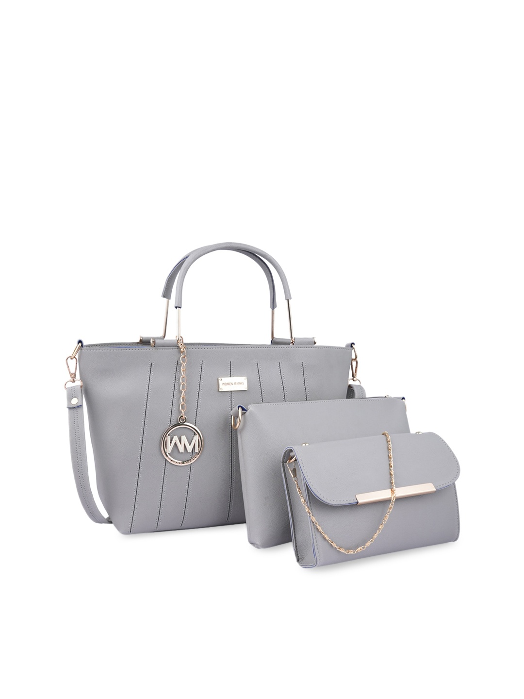 

WOMEN MARKS 3 Pieces Handheld Bag Set, Grey